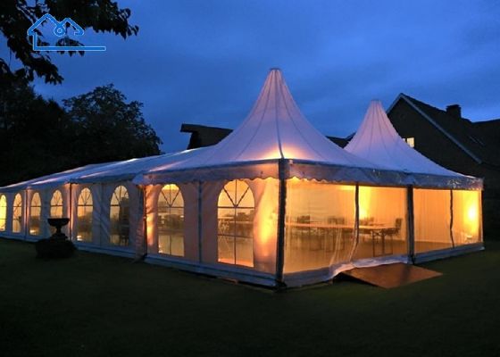 acheter Tentes de soirée personnalisées pour les fêtes blanches pour les événements en plein air online manufacture