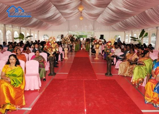 acheter Morden Accès à des tentes de fête colorées revêtement en tissu de polyester Matériau de la tente online manufacture