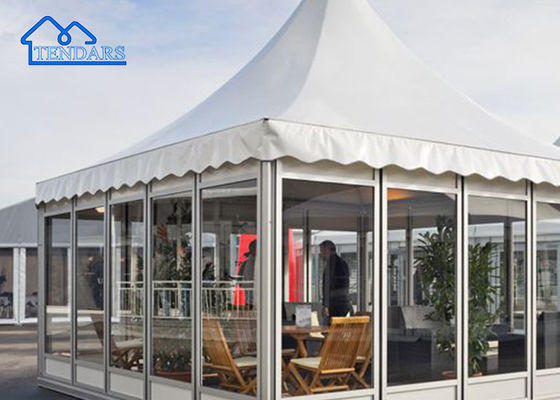 acheter Tente en plein air chaude Pop, Célébration durable Tente de pagode avec mur de verre Structure commerciale extérieure fabrication en ligne