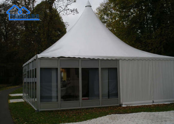 acheter Tente en verre adaptée aux besoins du client de pagode de mur de tente de chapiteau de pinacle en verre dessus pour l'événement extérieur fabrication en ligne