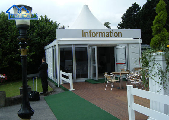 acheter Couleur personnalisée PVC cadre en aluminium Marquee Tente de pagode Neige Charge 75kg/m2 online manufacture