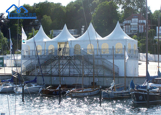acheter Cadre en aluminium renforcé 4x4m Tente de pagode en aluminium pare-feu Canopy Clear Span pour les mariages de luxe fabrication en ligne