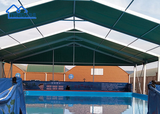 acheter Tente de salle de sport en acier renforcé 20x30m, couverture ignifuge, crête élevée pour court de tennis série 153 fabrication en ligne