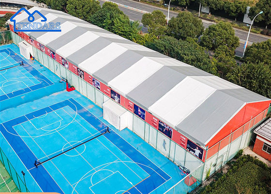 acheter 15x30m imperméable à l'eau en PVC membrane salle de sport tente alliage d'aluminium résistant au vent pour le stade intérieur série 145 fabrication en ligne