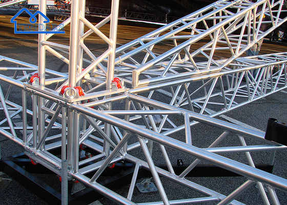 acheter Truss d'éclairage de scène de concert en argent avec forme de cercle triangulaire carré en alliage d'aluminium online manufacture