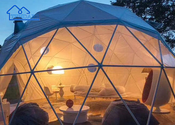 acheter Tente d' hôtel blanche et verte, tente géodésique, tente coupole, tente éco étanche online manufacture