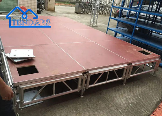 acheter Portable facile à assembler en aluminium truss scène mobile événement en contreplaqué scène réglable plate-forme online manufacture