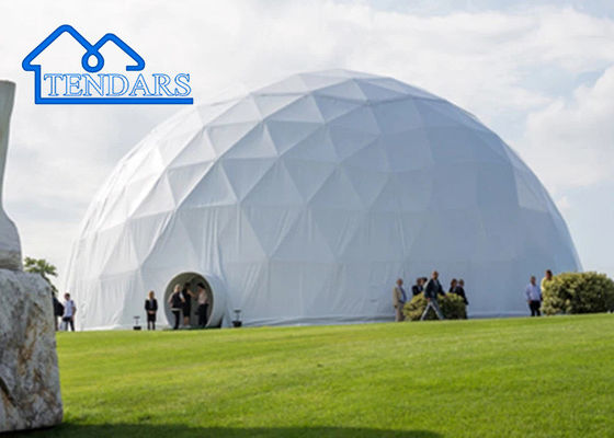 acheter Logo personnalisé Camping géodésique extérieur Paroi éolienne Tente Glamping Dome online manufacture