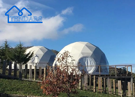 acheter Nouveau design extérieur personnalisé de luxe camping salon en PVC Glamping Dome Resort Tente fabrication en ligne
