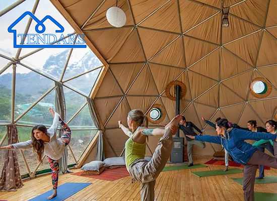acheter Chambre de camping glamping personnalisée Chambre géodésique à dôme Tente pour mariage / studio de yoga online manufacture