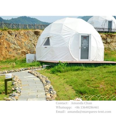 acheter Connecteurs géodésiques personnalisés transparents Mini salle de soleil Glamping Hôtel Tente Dome Avec salle de bain online manufacture
