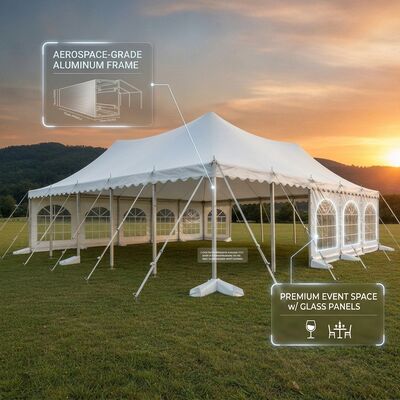 acheter Cérémonie sportive Fête Marquise Tentes A-Frame Imperméable à l'eau à deux étages Structure de la voûte de la récompense fabrication en ligne