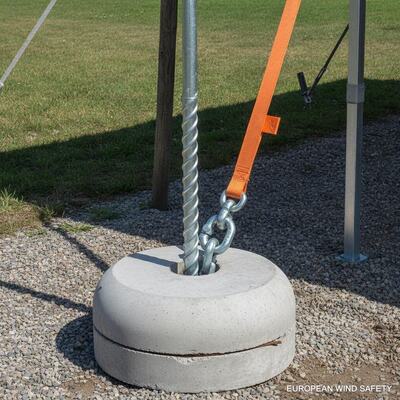 acheter Système d'ancrage au sol robuste, tente de chapiteau de fête, piquet galvanisé de 1.2m, Ballast en béton, structure européenne d'auvent de sécurité contre le vent fabrication en ligne