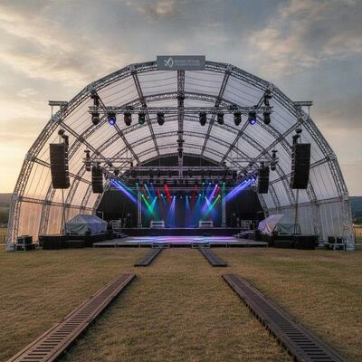 acheter Tente de chapiteau pour spectacle sur scène de Festival de musique, éclairage sonore professionnel, gréement, Structure d'auvent pour lieu d'événement européen fabrication en ligne
