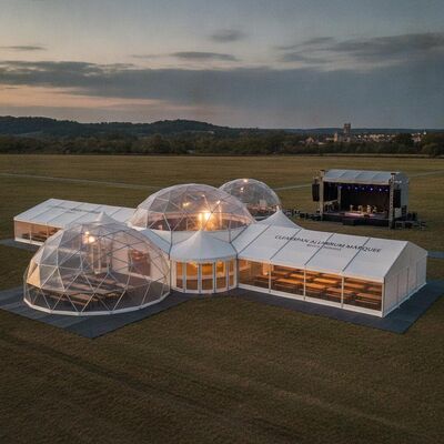 acheter Tente de soirée en aluminium Clearspan Tente modulaire interconnectable cadre pour les festivals belges Événements musicaux Festivals de bière fabrication en ligne
