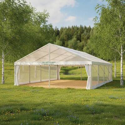 acheter Tissu imperméable de PVC de tente de chapiteau de partie recyclable durable d'Eco pour les événements extérieurs verts suédois fabrication en ligne