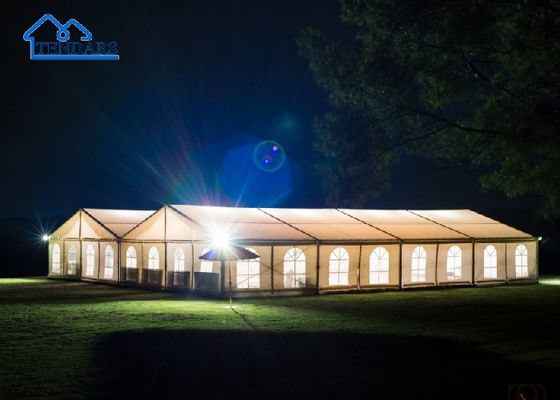 Adapté aux besoins du client des tentes en aluminium de chapiteau de partie de banquet extérieur de forme avec la structure d'auvent de parois latérales