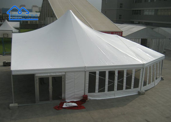 Tentes d'événement extérieures transparentes de luxe avec cadre en aluminium en vente pour la fête de mariage