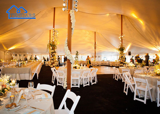 Grande structure imperméable en aluminium durable d'auvent d'événement de divertissement de tente de chapiteau de mariage