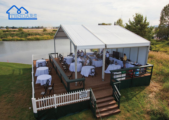 Le temps libre Goft Blanc clair Structures de traction Canopy Tente de fête en tissu PVC