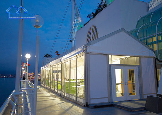 Fabrique bon prix alliage d'aluminium personnaliser A-Shaped luxe Tentes de mariage au toit clair