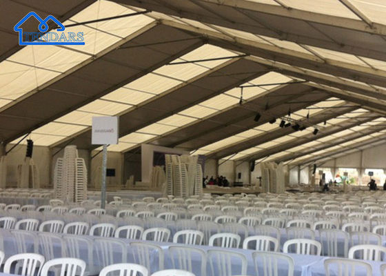 Tente de mariage de grande taille, résistante aux intempéries, en alliage d'aluminium, en PE, en PVC