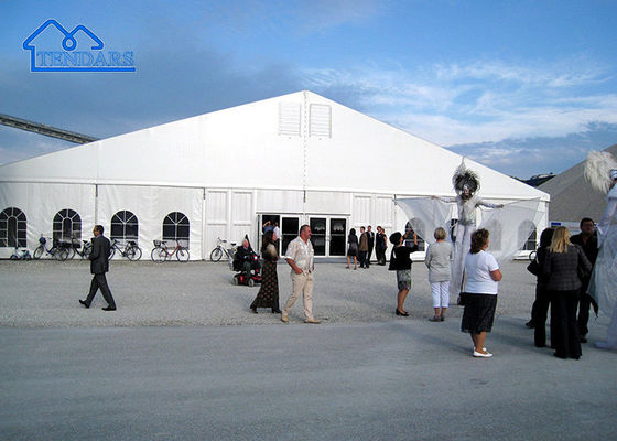 Tente à cadre en aluminium grande tente de fête en PVC blanche avec cadre en aluminium plus grande tente à canopée