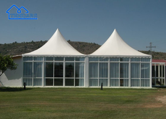 Cadre en PVC blanc en aluminium pour une grande fête cadre haut de gamme tente de pagode pour mariage, fête, événement et ainsi de suite