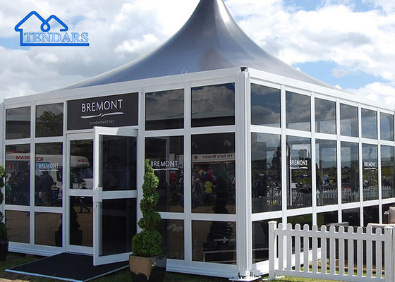 Tente de pagode mobile à haute hauteur de sommet imperméable à la pluie pour les fêtes / mariages / expositions / salons commerciaux / etc.