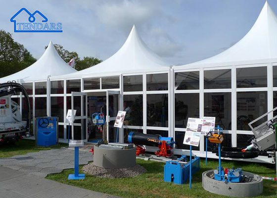 Facile à installer Tente de pagode en verre d'aluminium de luxe pour les fêtes, les restaurants, les stands, etc.