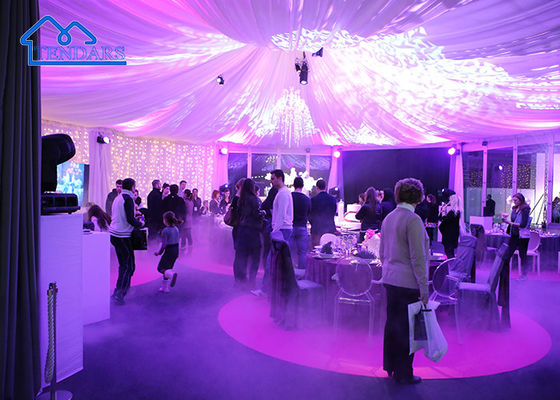 Cadre en aluminium en PVC blanc Grande fête Pagode de mariage Marquise Tente d'événement en plein air Structure de la canopée