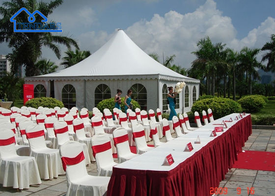 Résistant à l' eau / à l' incendie / auto-nettoyage cadre en aluminium Défilé de mariage Tente de pagode À vendre