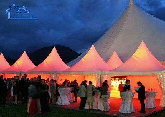 Tente de pagode en aluminium résistant aux larmes Fête de mariage Marquise avec côtés Excellentes tentes