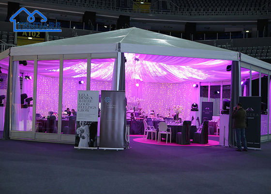 Tente de pagode en aluminium de 6m en extérieur à vendre pour un événement extérieur Exposition de mariage