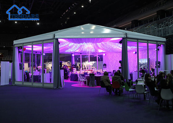 Couverture en PVC imperméable 12x15m Tente de pagode d'aluminium cadre en alliage d'aluminium épaisseur pour les mariages de luxe