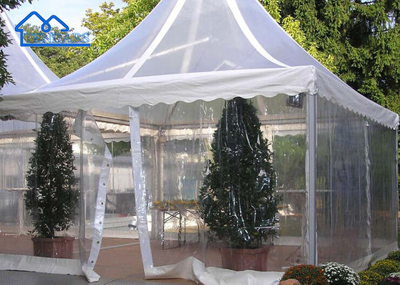 Chambre d'été personnalisée en plein air Pavillon d'été en PVC blanc en tissu en aluminium Chambre de pagode Chambre de jardin
