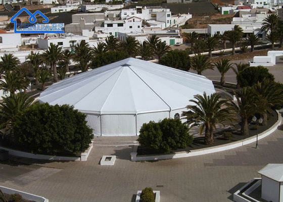 Facile à installer belle structure blanche d'auvent d'entrepôt de salon commercial d'événement de tente de chapiteau de mariage de PVC