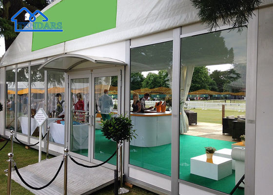 Couvercle en aluminium sur mesure Grand pavillon blanc Marquise à vendre avec porte en verre