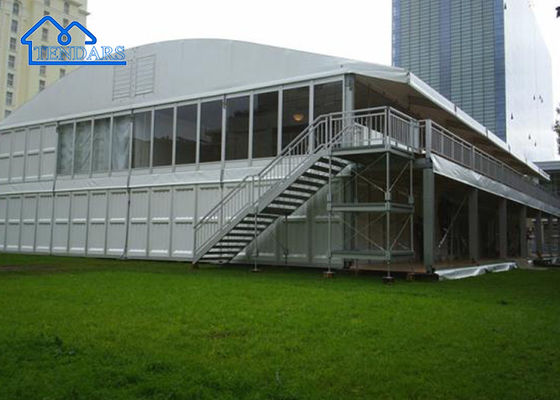 Acheter une grande tente d'événement, en aluminium en plein air, tente d'événement à deux couches avec premier et deuxième étage
