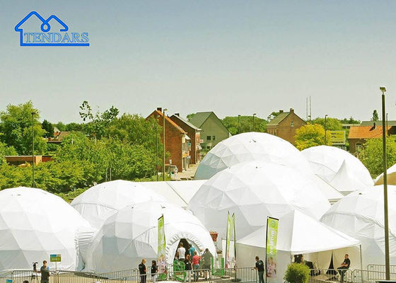 30m Dia PVC Couverture commerciale Tente de dôme alliage d'aluminium isolé pour les espaces d'événements