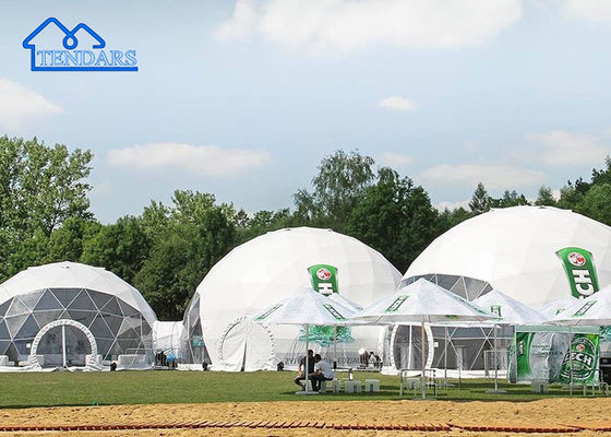 Tente d'hiver en plein air commercialement équipée d'un dôme éco étanche avec couverture en PVC