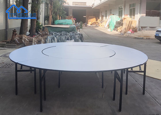 Tables de banquet ronds pliantes en aluminium pour les mariages d'hôtel
