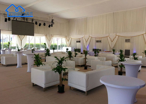 Décorations d'accessoires entiers Pour l'extérieur Tente de mariage en aluminium de luxe pour les fêtes, les mariages, les églises, les expositions