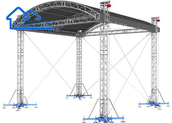 Événement d'alliage d'aluminium à combinaison libre Concert Scène Truss Toit incurvé Truss arrondi Structure