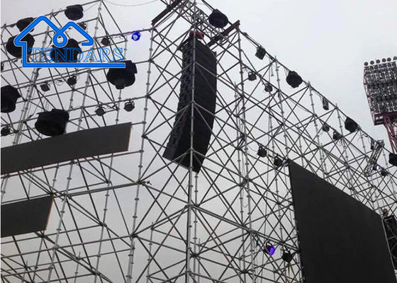 Structures carrées Spigot cadre de scène modulaire système de trusses en aluminium pour événement de concert en plein air