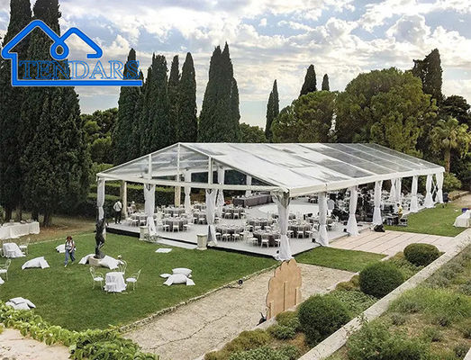 Tente de chapiteau de mariage en aluminium, conception de cadre, événements de fête, grande structure, auvent couvert par bâche