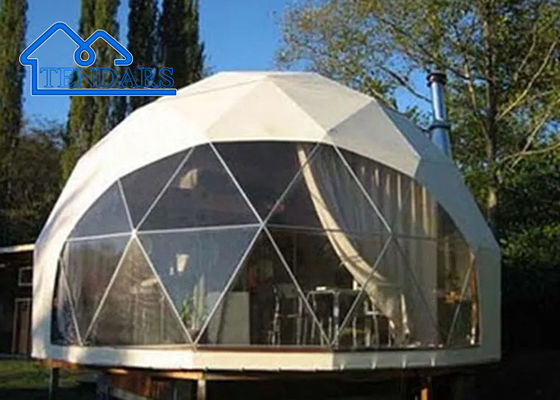 Tente d'événement géodésique commerciale en PVC/ABS/verre