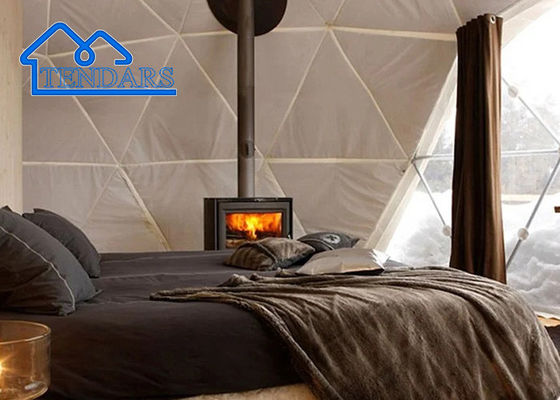 Couleur personnalisée Tente de dôme géodésique extérieure Porte en verre Tentes de camping Tentes de camping Hôtel Tentes de glamping