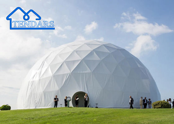 Tente d'exposition extérieure basse de 30 m Grandes tentes géodésiques commerciales, maisons et abris