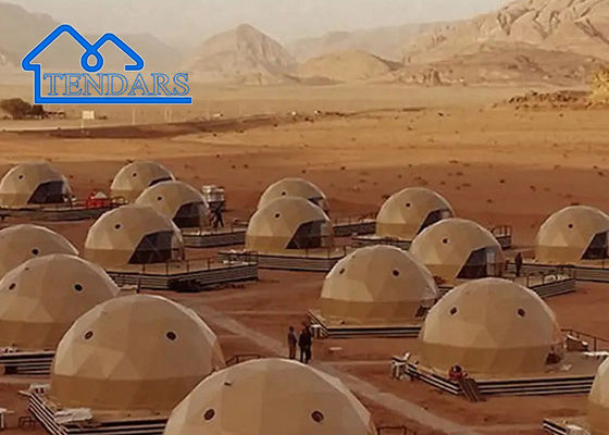 Tente géodésique personnalisée Commercial grande fête géodésique en plein air Luxe Tentes glamping PVC dômes